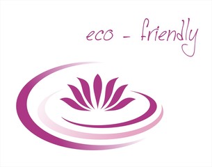 water lily , Buddha, Eco friendly business logo design