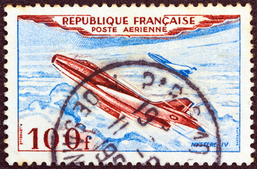Dassault Mystere IV jet airplane (France 1954)