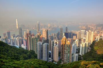 Fototapeta na wymiar Honk Kong Skyline