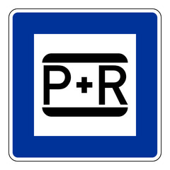 P + R, Parken und Reisen, Park and Ride – Verkehrszeichen StVO