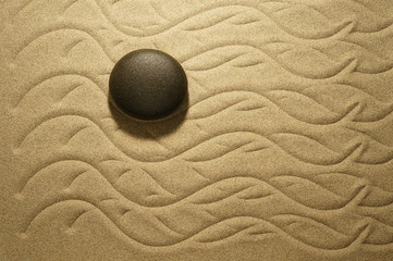 Zen Wellen aus Sand