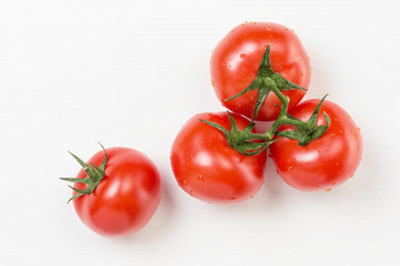red tomatoes with branch