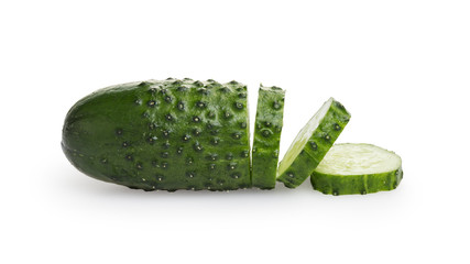 greenhouse cucumber with slices