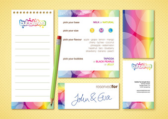 Bubble Tea Store Print Design