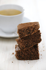 Coffee and chocolate fudge cake