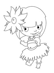 little dancer outlined