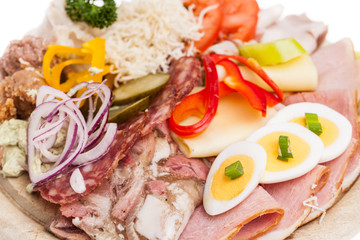 Ausschnitt von steirischem, belegtem Brot