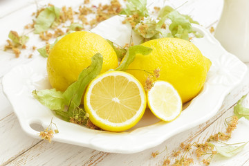 Lemon with linden