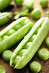 Fresh green peas
