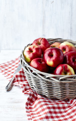 Basket of red apples