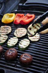 Vegetarian Barbeque, grilled vegetables
