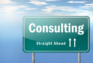 Highway Signpost "Consulting"