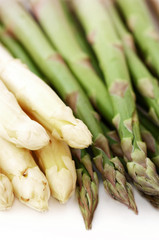 White And Green Asparagus