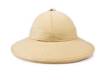 Safari hat isolated on the white