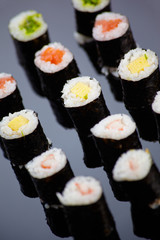 Rolls on the black mirror