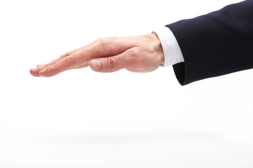 Fototapeta premium businessman hand isolated on white