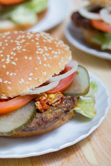 fresh made Hamburgers