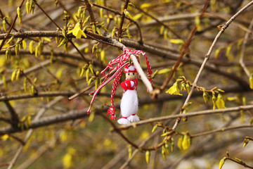 Traditional Bulgarian symbol called Martenitsa