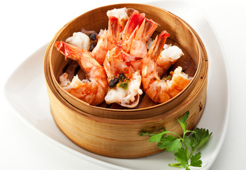 Steam Shrimp
