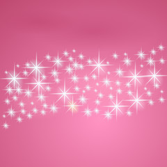 Pink fantasy background with stars