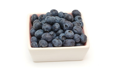 Blueberries in the pot