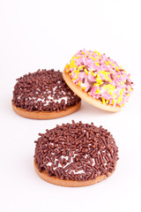 marshmallow cookies with sugar sprinkles