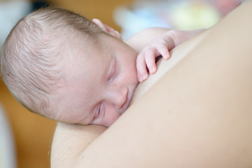 Fototapeta na wymiar Breast-feeding
