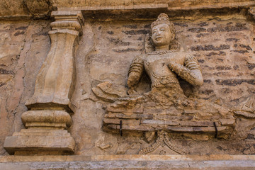 angel in Chedi , wat Ched yod in Chiangmai