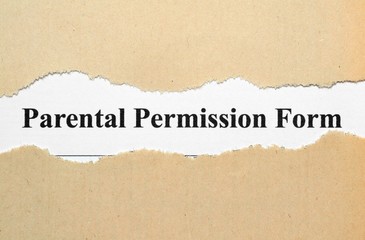 Parental permission form
