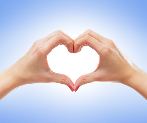 Obraz premium Beautiful female hands isolated on white