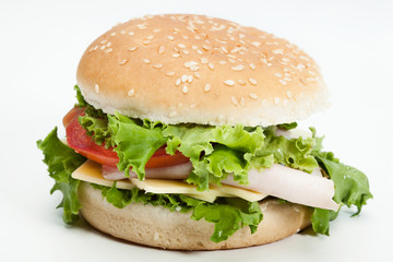 Sandwich on plate