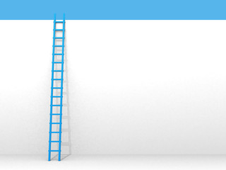 Conceptual image - ladder in the sky