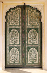 ornamental door in palace - India