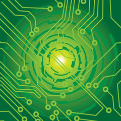 technology abstract background - vector illustration