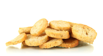 Fototapeta na wymiar Crackers isolated on white