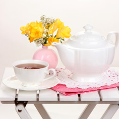 Beautiful set with tea