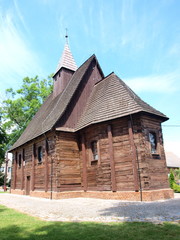 Fototapeta na wymiar Holy Cross Church, Smarachowice Śląskie, Polska