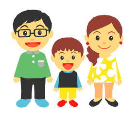 夫婦と息子