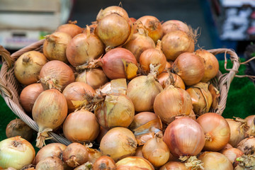Red onion in the market