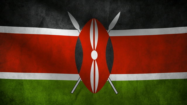 Kenya flag.