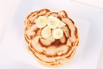 Pancakes with bananas 