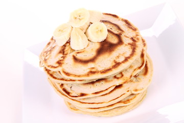 Pancakes with bananas 