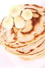 Pancakes with bananas