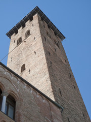 Fototapeta na wymiar Padwa, Włochy: Stary zamek wieża