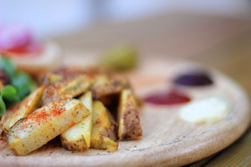 cooked potatoes