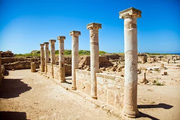Gordijnen Nea Pafos, Ancient Columns © prescott09