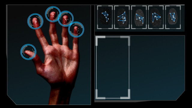 Futuristic security system of finger print scan