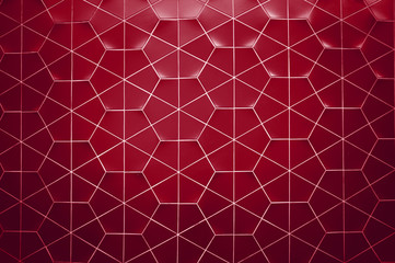 Hexagon ceramic wall texture