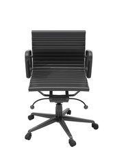 Gray office chair isolated