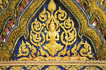 temple in grand palace bangkok thailand